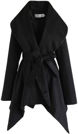 Amazon.com: CHICWISH Women's Turn Down Shawl Collar Earth Tone Check/Black White Grid/Black/Plum Wool Blend Coat : Clothing, Shoes & Jewelry