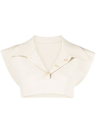 Jacquemus button-up Knitted Crop Top - Farfetch