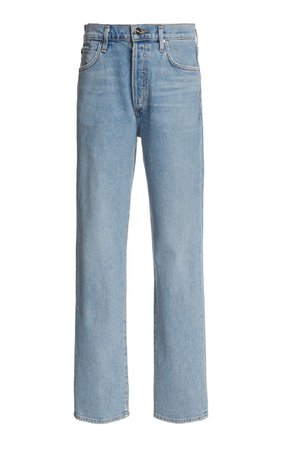 Goldsign The Benefit Stretch High-Rise Straight-Leg Jeans