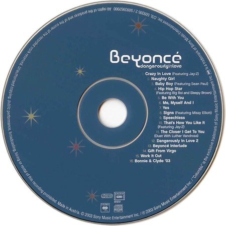*clipped by @luci-her* Beyonce Dangerously In Love CD