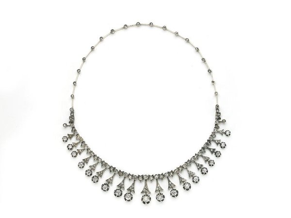 Antique Diamond Tiara or Necklace For Sale at 1stdibs