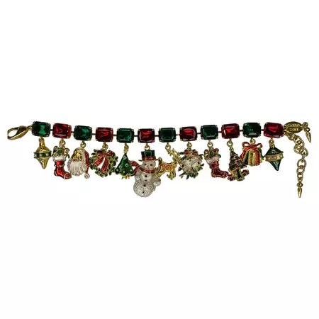 Carlo Zini Milano Christmas Bracelet For Sale at 1stDibs