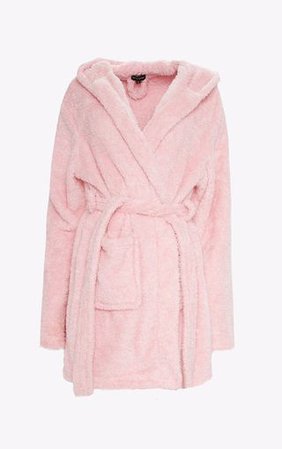 PRETTYLITTLETHING Pink Fluffy Dressing Gown | PrettyLittleThing