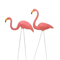Northlight 2ct Tropical Flamingo Outdoor Garden Lawn Stakes 30" - Blue : Target