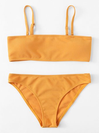 Adjustable Straps Bikini Set
