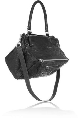 Medium Pandora Bag In Washed-leather - Black