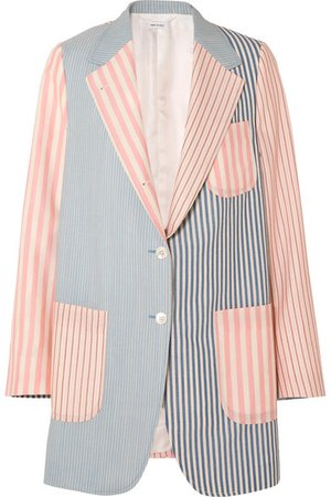 Thom Browne | Oversized striped wool-blend blazer | NET-A-PORTER.COM