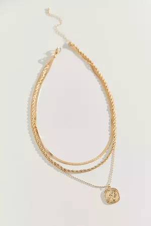 Anne Coin Layer Necklace | Urban Outfitters