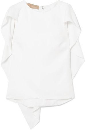 Antonio Berardi | Cape-effect cady blouse | NET-A-PORTER.COM