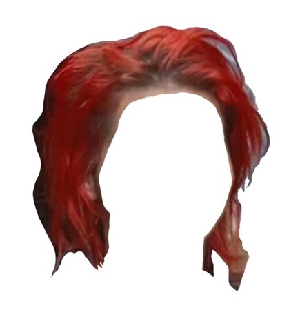short red slicked back hair
