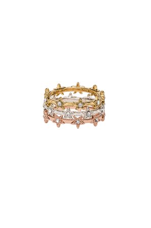 The Pave Star Ring Set