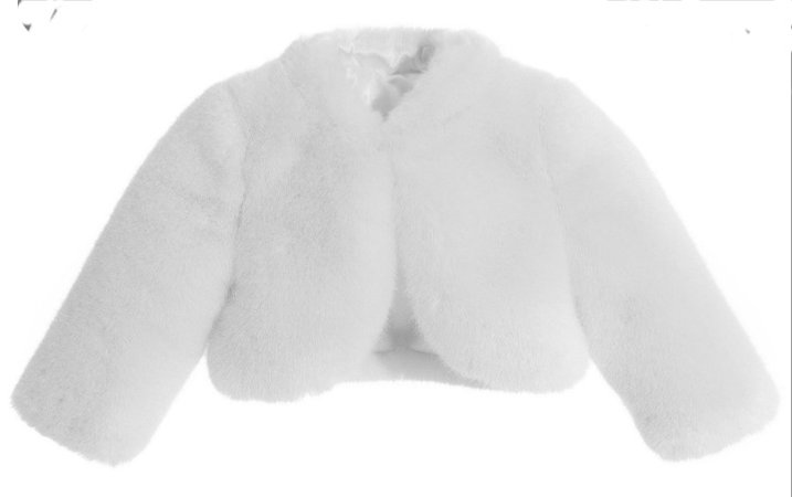 white fluffy coat