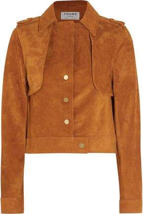 Le Cropped Trench Suede Jacket
