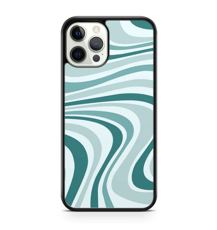 BlingRing Swirl in Aqua Phone Case