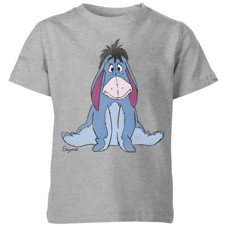 Disney Winnie The Pooh Eeyore Classic Kids' T-Shirt - Grey Clothing - Zavvi UK