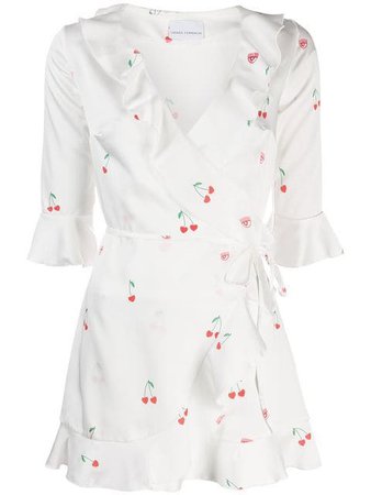 Chiara Ferragni Cherry Wrap Mini Dress - Farfetch