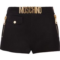 Moschino Black and Gold Shorts