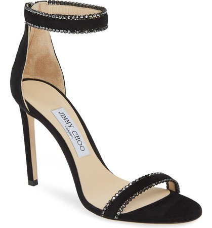 Jimmy Choo Dochas Embellished Ankle Strap Sandal (Women) | Nordstrom