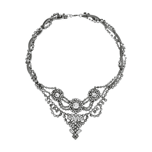 DANNIJO | Vala silver-plated Swarovski crystal necklace