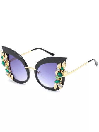 DressLily.com: Photo Gallery - Anti UV Colored Rhinestone Inlaid Butterfly Sunglasses