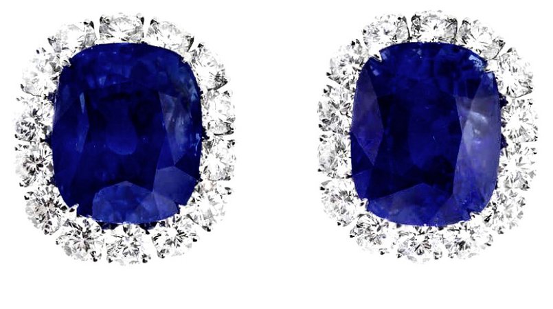 Cartier sapphire earrings