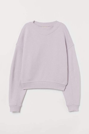 Boxy Sweatshirt - Purple