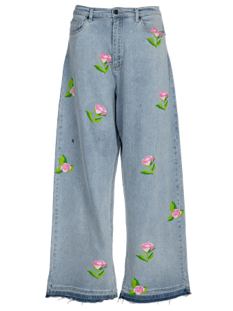 Roses Wide Leg Jeans – NATASHA ZINKO