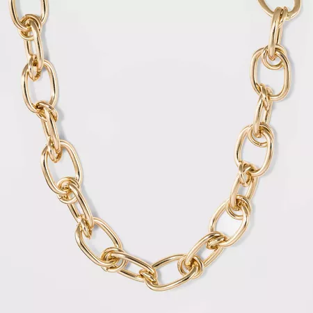 Thick Chain Link Necklace - A New Day™ Gold : Target