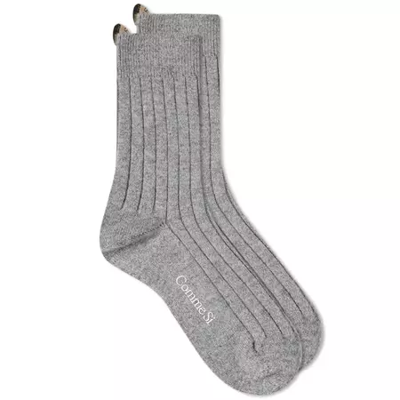 Comme Si Danielle Cashmere Sock Heather Grey | END. (UK)