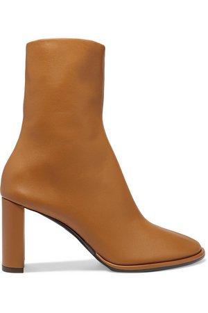 The Row | Teatime leather ankle boots | NET-A-PORTER.COM