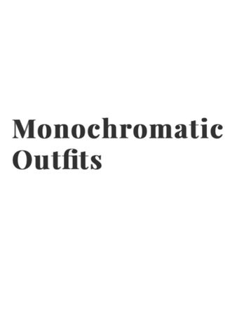 monochromatic