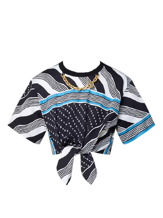 Louis Vuitton |  Monogram Wave Self-tie Shirt (Dei5 edit)