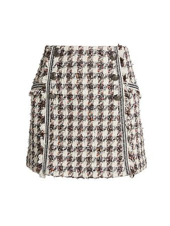 Shop Veronica Beard Starck Tweed Mini Skirt | Saks Fifth Avenue