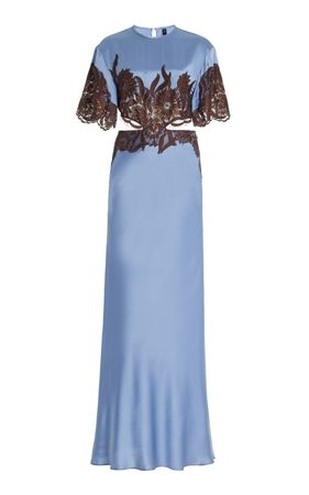 Danseurs Lace-Detailed Cutout Silk Gown By Sir | Moda Operandi