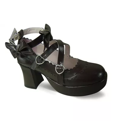 ◢an*tai*na*◣ LOLITA COS fashion bow princess shoes thick with women's shoes single shoes 9812 - Taobao