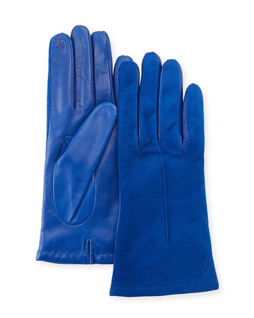 Portolano Tech Suede & Napa Leather Short Gloves
