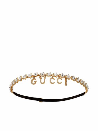 Gucci Gucci script tiara headband - FARFETCH
