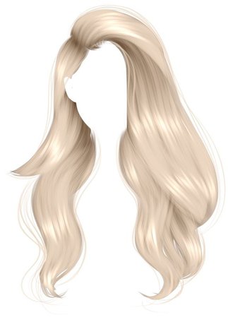Blonde wavy hair