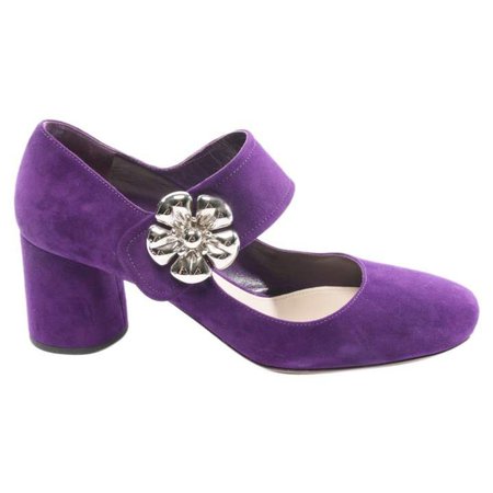 Purple Suede Heels