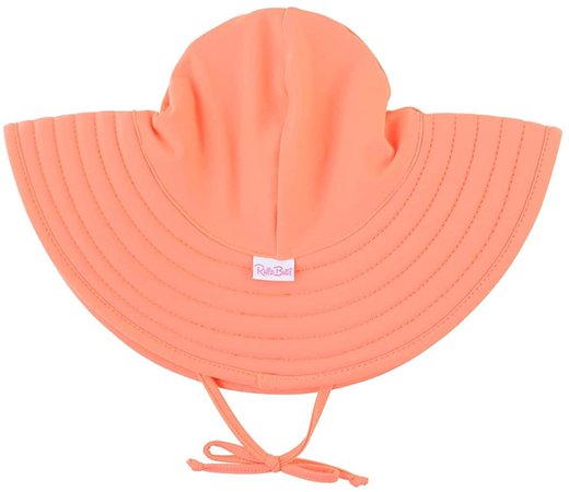 RuffleButts® Baby/Toddler Girls Coral Swim Hat - 0-12m : Clothing, Shoes & Jewelry