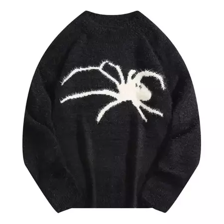 Spider Sweater Unisex Dark E-Kids Gothcore Aesthetic