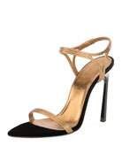 TOM FORD Lock Ankle-Wrap Soft Calf Leather Sandal | Neiman Marcus