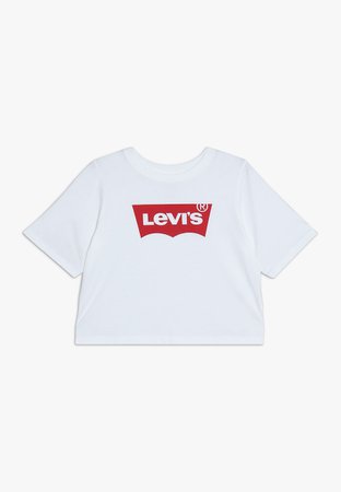 Levi's® LIGHT BRIGHT CROPPED - Print T-shirt - super red - Zalando.co.uk
