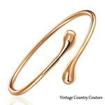Teardrop Bangle Bracelet - 14K Gold - Adjustable – Vintage Country Couture