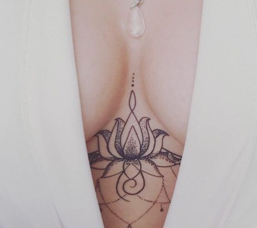small heart tattoo inbetween breast - Google Search