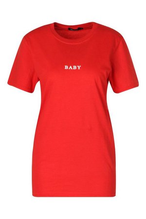 Baby Micro Print Slogan T-Shirt | boohoo