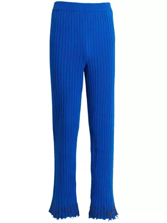 Marni ribbed-knit straight-leg Trousers - Farfetch