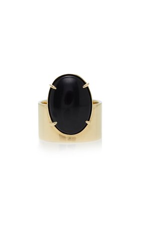 Monolith One-Of-A-Kind Gold And Black Jasper Ring by WWAKE | Moda Operandi