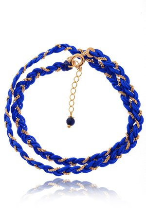MARIE-MOI PARIS NILENA Indigo Blue Braided Bracelet – PRET-A-BEAUTE.COM