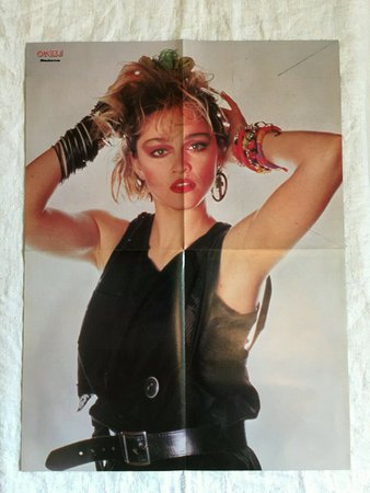 1984 Madonna Swedish Poster Music Magazine Okej 1980s R